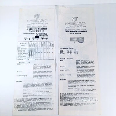 Wedico 1:16 Scale Chassis & Container Corrugated Panel Instructions (German) - Image 1 of 4