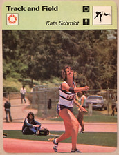 1978 Sportscaster Track and Field Card                         Kate Schmidt