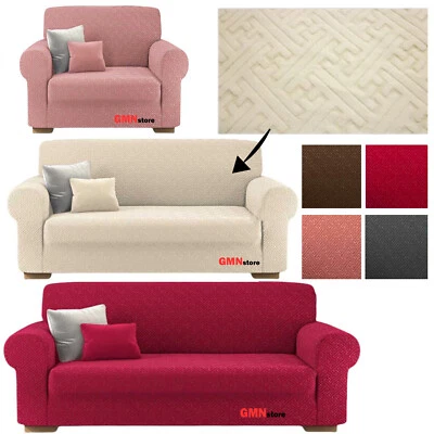 Copridivano a 1 2 3 e 4 posti elasticizzato salvadivano copripoltrona fantasia B - Immagine 1 di 4