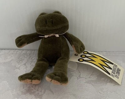 Vintage Manhattan Toy Co Ferdinand Frog Plush Mini 4.5” Stuffed Animal NEW w Tag - Image 1 of 4