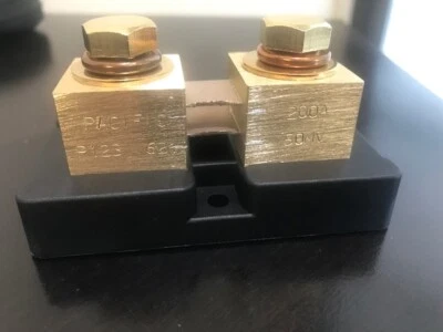PACIFIC SHUNTS 200 AMP 50 mV DC Ammeter shunt *Made in U.S.A* (NEW!)