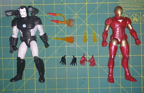 Marvel Legends War Machine Retro Card & Iron Man Extremis LOT!(READ DESCRIPTION) Cover