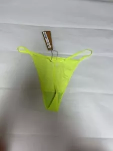 Skims Fits Everybody T-String Thong L- Green Highlighter,PN-THG-2070,W39 - Picture 1 of 3