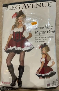Caribbean Castaway Pirate Leg Avenue Costume Womens S Small NEW Retail Packaging - Picture 1 of 2