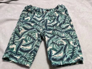 Cotton On Kids Boys Shorts Size 7. Tropical banana Leaves. Green/cream. EUC - Picture 1 of 5