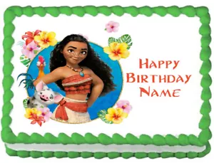 MOANA Edible cake topper image Party decoration - Picture 1 of 10