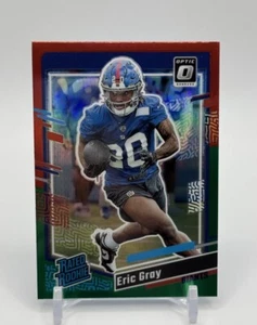 2023 Panini Donruss - Rated Rookie Optic Preview Red & Green #377 Eric Gray - Picture 1 of 4