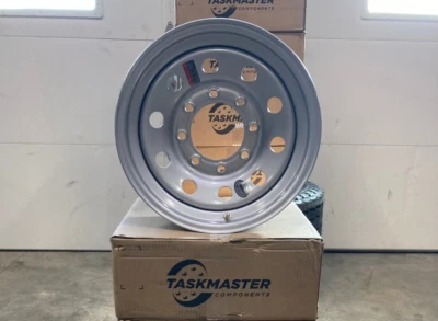 1 New 4460 lb Heavy Duty Trailer Rim 16" 16x6 8x6.5 Silver Mod Ships in Box Foto 1 de 4