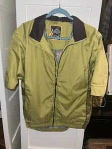 FORRESTER'S Golf Jacket Medium Windbreaker Waterproof Stormtex Green Floral - Picture 1 of 8