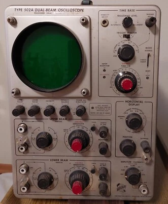 vintage Tektronix 502A Dual-Beam Oszilloskop, Differenzv. noch funktionstüchtig - Bild 1 von 4