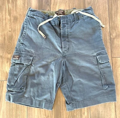 Vtg Abercrombie & Fitch Mens Cargo Shorts 33 Gray Utility Outdoor Y2K Vintage - Image 1 of 4