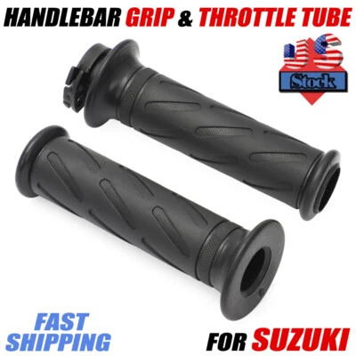 For SUZUKI Handlebar Grip & Throttle Tube GSXR 600 750 1000 V-STROM DL 650 AN400 - Image 1 of 4
