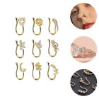 9 Pcs False Nose Hoop Iron) Miss Jewelry Rings Jewlery For Women