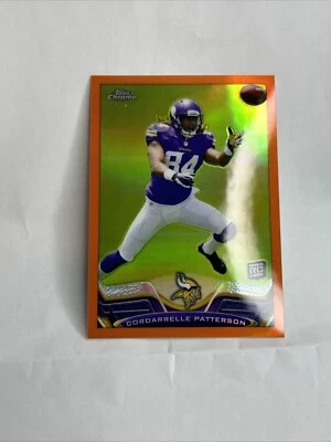 Cordarrelle Patterson 2013 Topps Chrome 19 Minnesota rookie orange refractor - Image 1 of 4