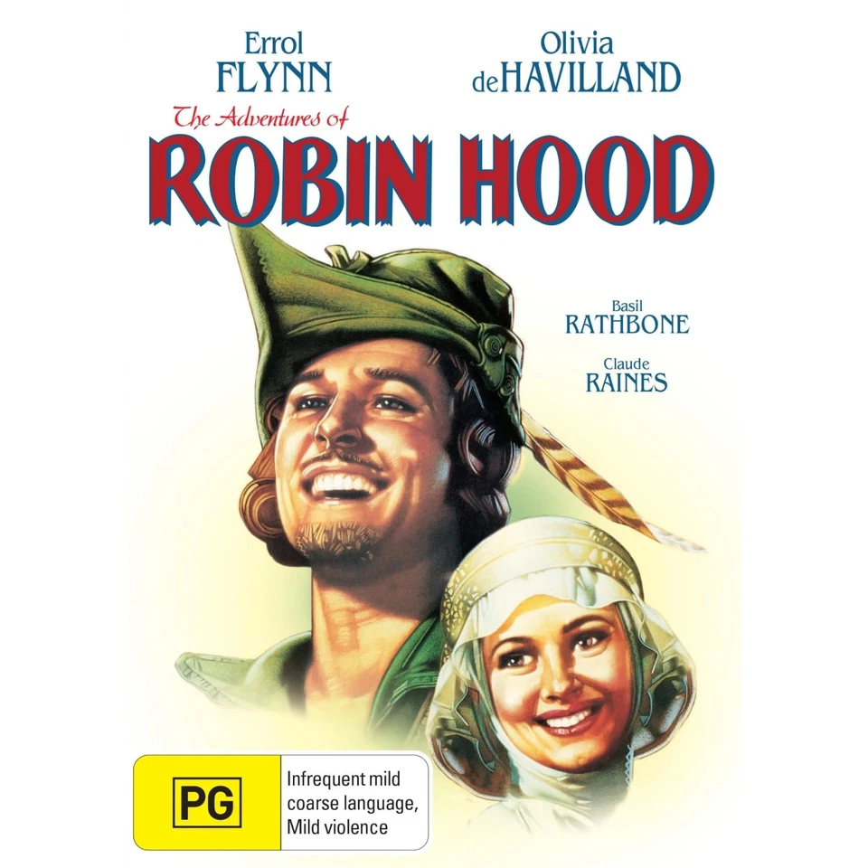The Adventures of Robin Hood (DVD, 1938) Errol Flynn Brand New & Sealed R4 - image 1 of 1
