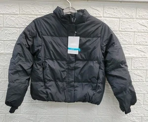 New ATHLETA Girl Cloud Nine Full Zip Down Jacket Black Size L [12] Youth - Picture 1 of 8
