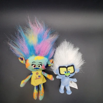 Dreamworks Trolls 13" Harper Hugs N Plush Rainbow Plush and  8" Tiny Diamond - Image 1 of 2