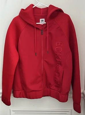 Sudadera con capucha vintage Y2K para mujer Ecko roja Streetwear cremallera talla XL ¡NUEVA!! Foto 1 de 4