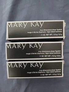Lote De 3 Lápiz Labial Transparente Mary Kay True Dimensions Arctic Apricot 088581 Nuevo En Bo - Imagen 1 de 3