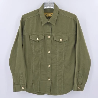 Michael Kors рубашка куртка общего назначения Shacket женщин размер средний оливковый зеленый осени - Изображение 1 из 4