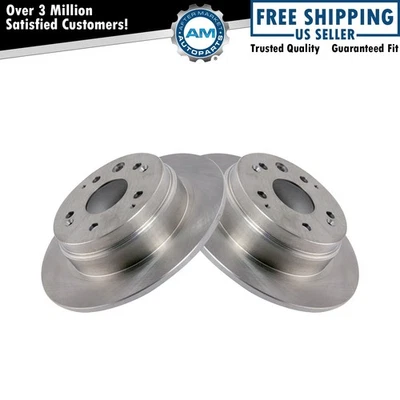 Rear Brake Rotors Set Solid For 2001-2003 Acura CL - Image 1 of 3