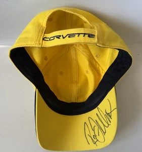 Ron Fellows signierte Corvette Rennmütze gelb - Bild 1 von 7
