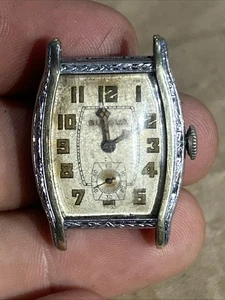 Vintage Bulova 1929 Manual Wind-l Bulova Lone Eagle Art Deco Watch For Restore - Picture 1 of 17
