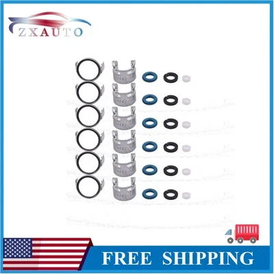 Kit de sellos de inyectores de combustible aptos para 06E998907G Audi A4 A5 A6 A8 Quattro Q5 Q7 6 piezas Foto 1 de 4