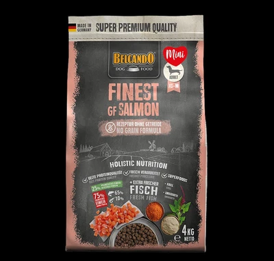 Belcando Finest GF SALMON 4 kg Trockenfutter Hundefutter XS-M Lachs getreidefrei - Bild 1 von 3
