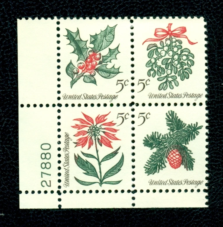SCOTT #'s 1254-57 PLATE BLOCK, MINT, OG, NH, GREAT PRICE! - Image 1 of 1