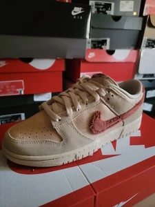 Womens Size 9 Nike Dunk Low Terry Swoosh DZ4706-200 - Picture 1 of 5