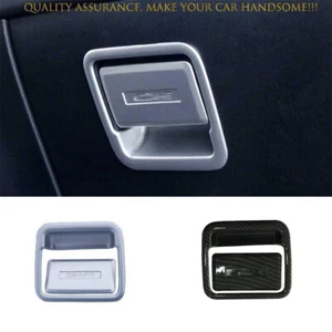For Mazda CX-5 2017-2024 Matte Silver Co-Pilot Storage Box Handle Cover Trim 2PC - Foto 1 di 10