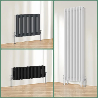 Anthracite White Black Traditional Cast Iron Style Radiator 2 3 4 Column Rads - Image 1 of 4