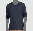 $40 Alfani Men's Gray Regular-Fit Long-Sleeve Crew Neck Supima T-Shirt Size M