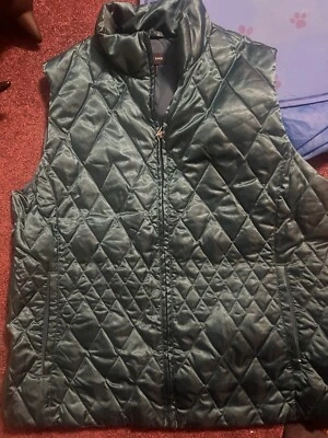 Lands End Goose Down Filling, Women's Vest Size XL, Puffer Teal Green - Image 1 of 4