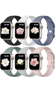 Pulsera Silicona Flexible Azul Compatible Apple Watch 38mm/40mm/41mm NUEVO - Imagen 1 de 2