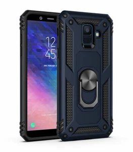 For Samsung Galaxy A8 2018 Heavy Duty Kickstand Shockproof Magnetic Case Cover - Picture 1 of 14