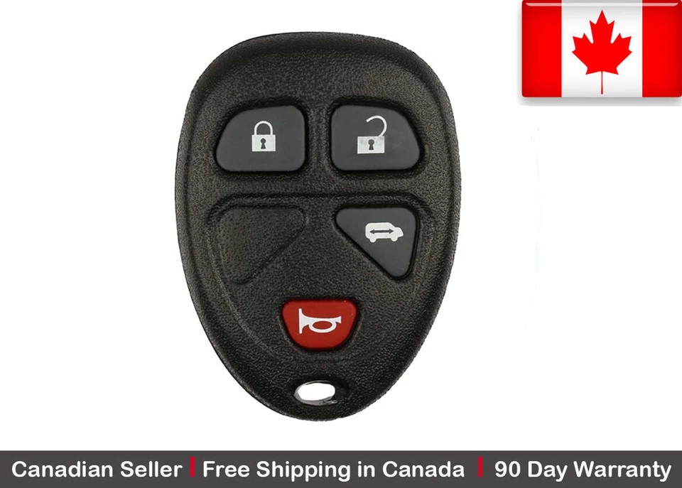 1 New Replacement Keyless Entry Remote Key Fob For GM KOBGT04A 15788021 15100812 - Image 1 of 1