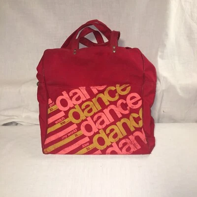 Vintage 1970s Leo's Red Tap Dance Ballet Shoe Bag Zipper B - Image 1 of 4
