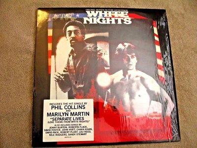 WHITE NIGHTS Soundtrack '85 LP ATLANTIC Phil Collins Robert Plant SHRINK HYPE NM Foto 1 de 4