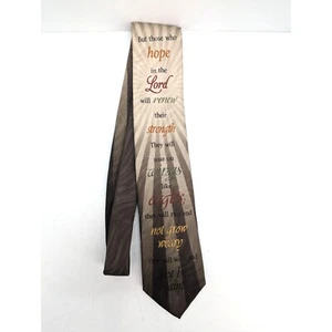 Tie Tales Religious Necktie Isaiah 40:31 Rn 121148 Silk Standard 60 Inch - Picture 1 of 7