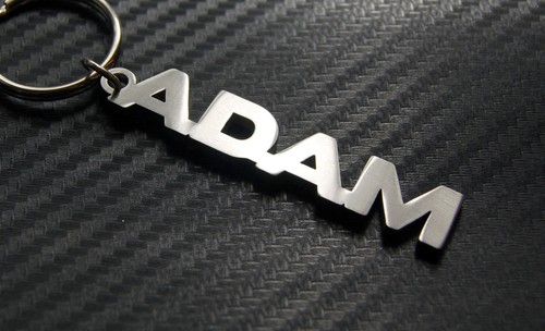 ADAM Keyring Keychain Key Fob Stainless Steel Name Gift | eBay
