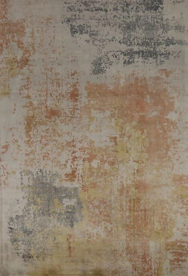 Stylish Handcrafted Living Room Rug 6x8 ft Luxurious Hand-knotted Wool Rug - Image 1 of 4