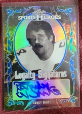 Randy White 2017 Leaf Sports Heroes Metal Blue Frame Parallel AUTO #'d 6/7