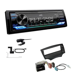 JVC Digital 1-DIN Autoradio DAB+ Bluetooth für Ford KA ab 2008 schwarz - Bild 1 von 6