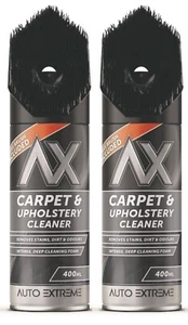 2 x 400ml Upholstery Interior & Carpet Cleaner Fast Removal Of Stains & Odours - Picture 1 of 2