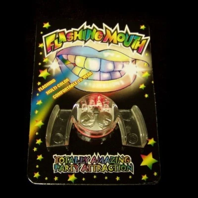 2件装发光嘴红灯-仅夜间新奇万圣节派对闪烁玩具美国 — 第 1/4 张图片