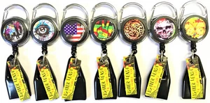 Original Grunge Series Lighter Leash, 3ct, Premium Retractable w. Clip, Leash6 - Picture 1 of 8