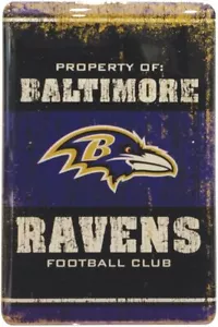NFL Baltimore Raven Fridge Magnet, Purple/Black, One Size - Picture 1 of 1