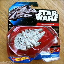 Disney STAR WARS Hot Wheels MILLENNIUM FALCON #1 diecast starship Mattel Force A